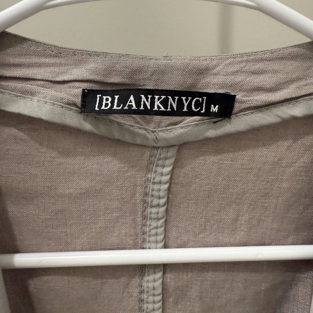 BLANKNYC Drape Front Jacket Cardigan Grey Size M Boho Layering - Picture 2 of 6
